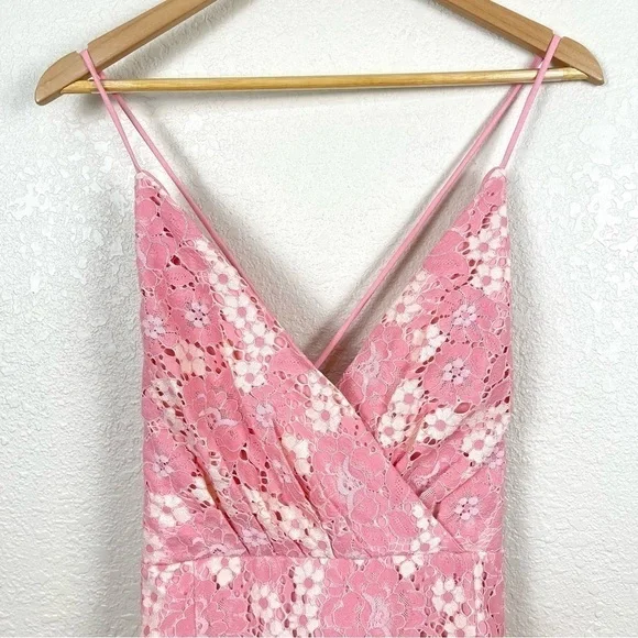 NBD Marilyn Blush & Ivory Lace Sleeveless Dress Size XL Women - Picture 3 of 15